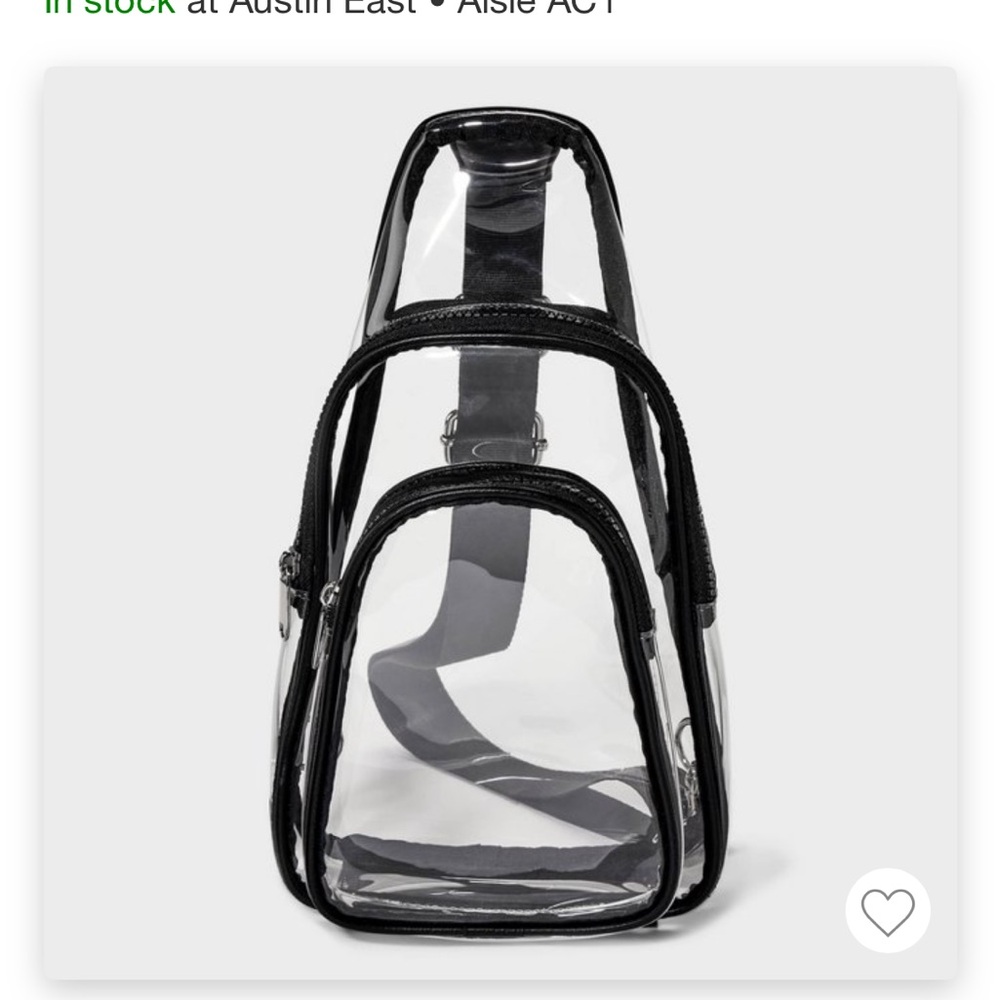 Clear flap sling crossbody bag Wild Fable